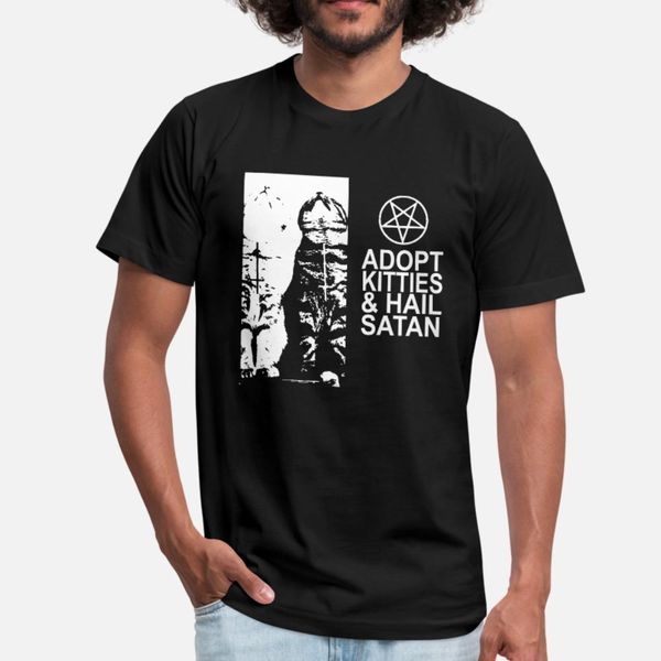 

принять kitties и радуйся сатана иисуса s t shirt men customize tee shirt s-xxxl нормального подарок удобной весна kawaii рубашка