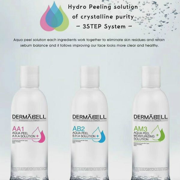 

aqua peeling solution aa1 ab2 am3 bottles 400ml per bottle aqua facial serum hydra facial serum for normal skin for hydro dermabrasion ce