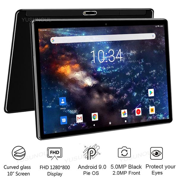 

2020 new 10 inch android 9.0 tablet quad core 2g ram 32g rom tablets 1280*800 ips lcd dual sim card 3g tablet pc with gifts