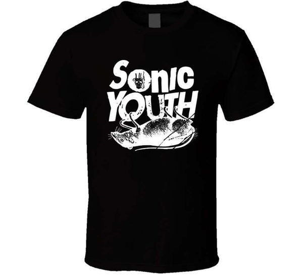 

retro sonic youth shirt black white tshirt mens designer selling novelty, White;black