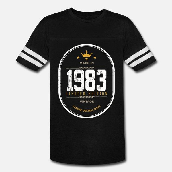 

made in 1983 limited edition vintage t shirt men designer tee shirt round collar normal cute authentic spring autumn vintage shirt