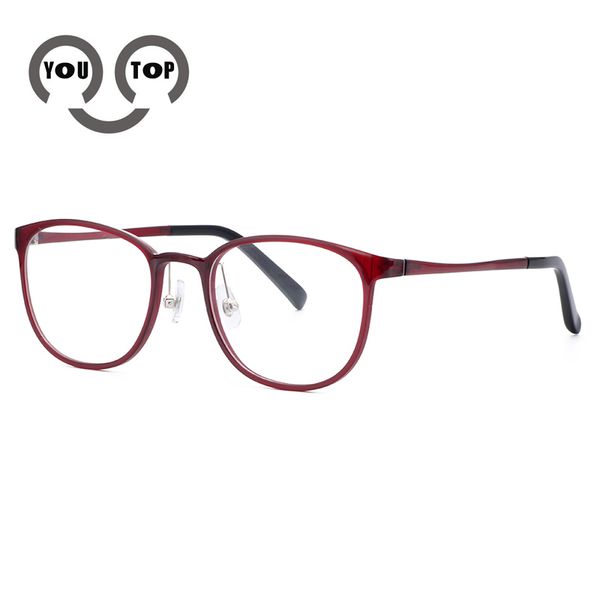 

youround lightweight optical frames men's fashion ultem eyeglasses women's myopia eye glasses striped eyewear 0481, Black