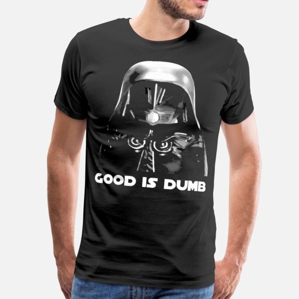 

good is dumb t shirt men customize cotton crew neck trend interesting casual spring autumn family shirt