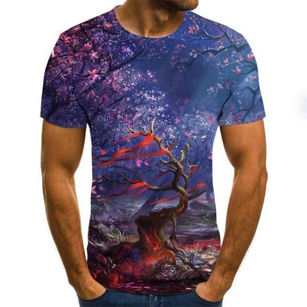 

new starry sky summer man 's t -shirt male size xxs -6xl 3d print shirts graphic oversized horror men clothing