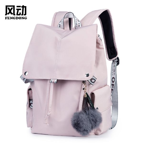 

leather luggage tag2020 cross-border female backpack simple casual backpack female college student bag waterproof laptravel bag purse ho
