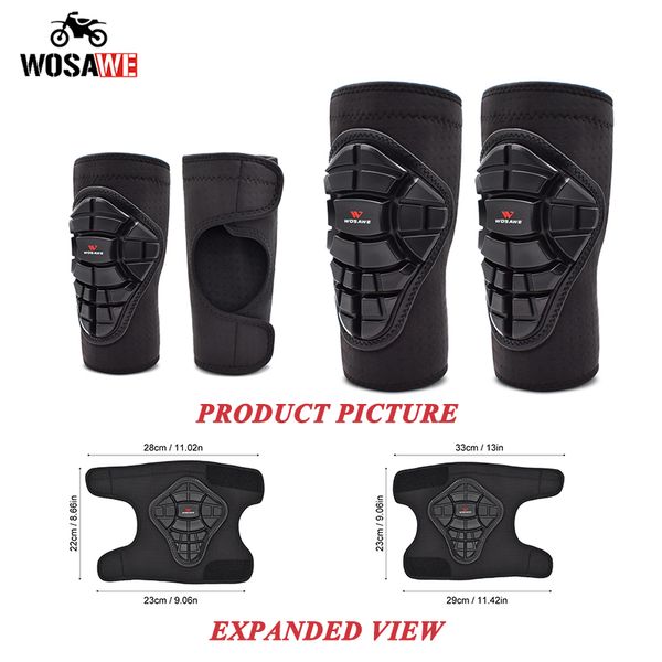 

wosawe child bicycle skating cycling outdoor sports non-slip protector knee elbow pads kids soft protective gear combination