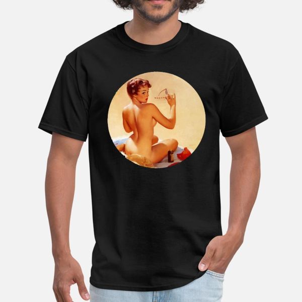 

erotic vintage retro pin up girl t shirt men knitted tee shirt s-xxxl slim graphic breathable spring kawaii shirt