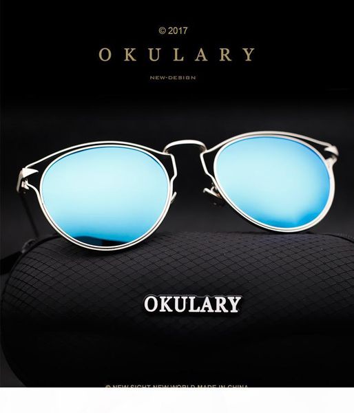 

2017 new women polarized metal sunglasses, fashion day and night as cat's eye driving sunglasses, coated sunglasses, White;black