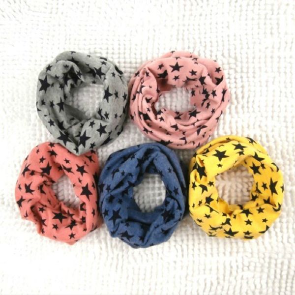 

2020 new autumn winter chirldren collar baby scarf boys and girls cartoon kids o ring child neck scarves, Blue;gray