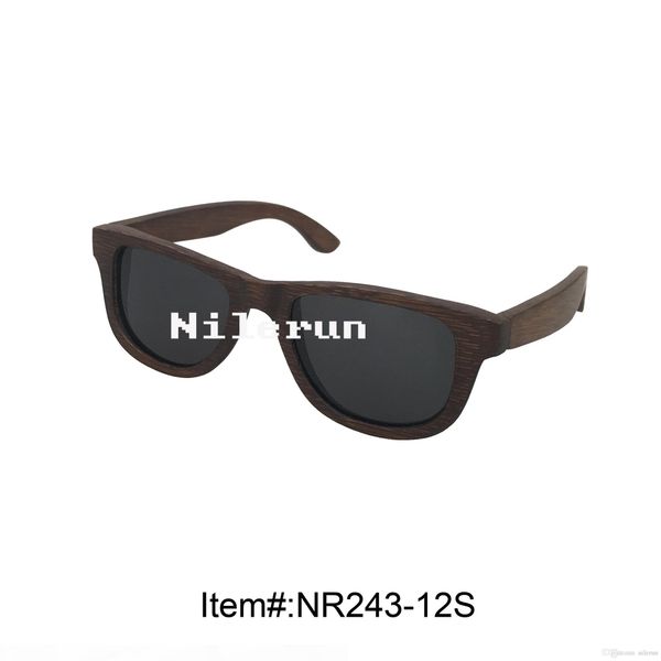 

fashion women's small bamboo sunglasses, White;black