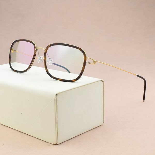 

2020 brand titanium glasses frame men square eyeglasses frame women optical glasses myopia computer spectacle frames nerd, Black