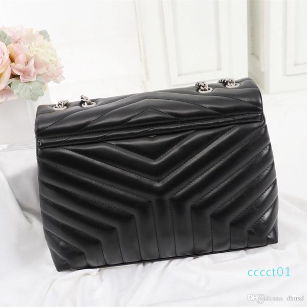 

luxury designer handbag loulou y-shaped quilted real leather women bags shoulder bag with chain flap bag multiple colour ct01