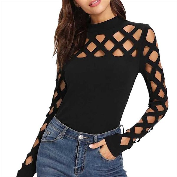 

womens blouse long sleeve o neck square cutout shoulder fitted tee blouse kimono mujer dames blouses lange mouwen, White