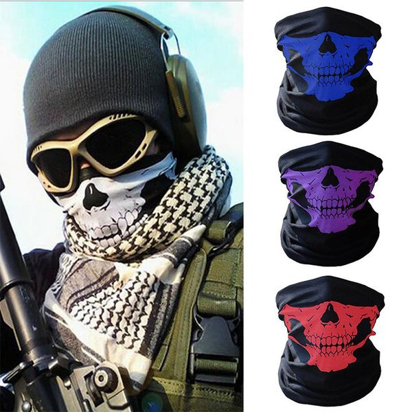 

skull magic mask halloween cosplay masks bicycle ski skull half face mask ghost scarf bandana neck warmer party headband magic turban dhf748