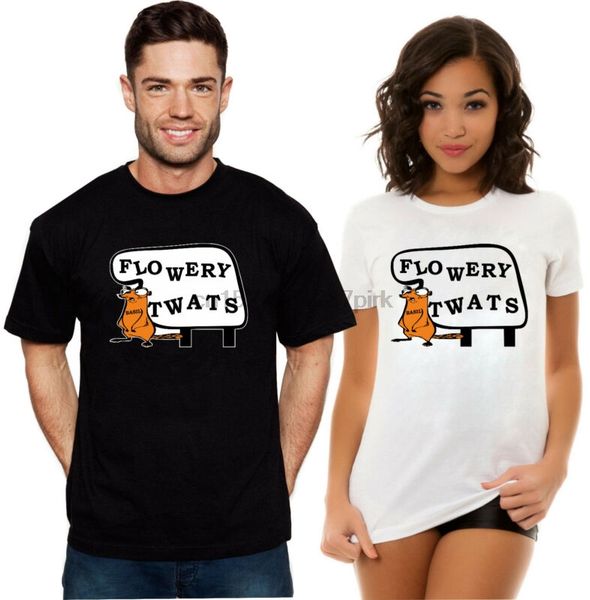 

funny fawlty towers flowery twats t shirt andrew sachs john cleese basil faulty