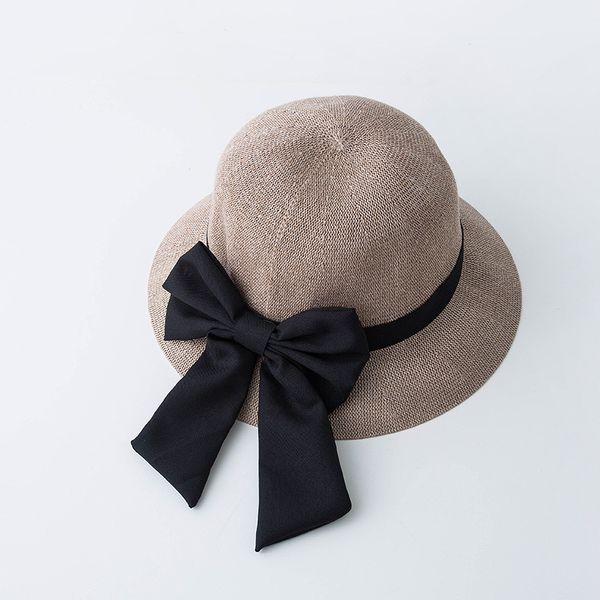 

big bow sun hat women summer beach bow knot hat ladies travel casual fashion breathable cap 2020 new sales, Blue;gray