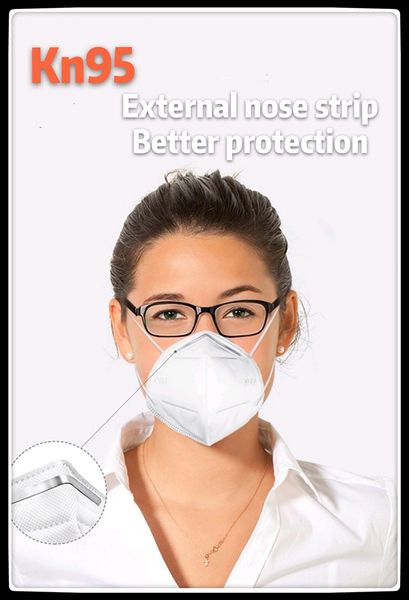 

DHL Free Shipping KN95 Disposable Masks Dust-proof and Anti-haze PM2.5 Non-woven Fabric with Certificate Passed FFP2 Certification Mask