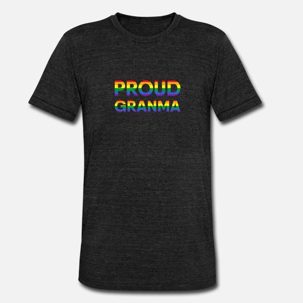 

proud grandma lgbt gay pride lgbtq grandmother t shirt men personalized cotton s-xxxl unique anti-wrinkle humor summer style vintage shirt