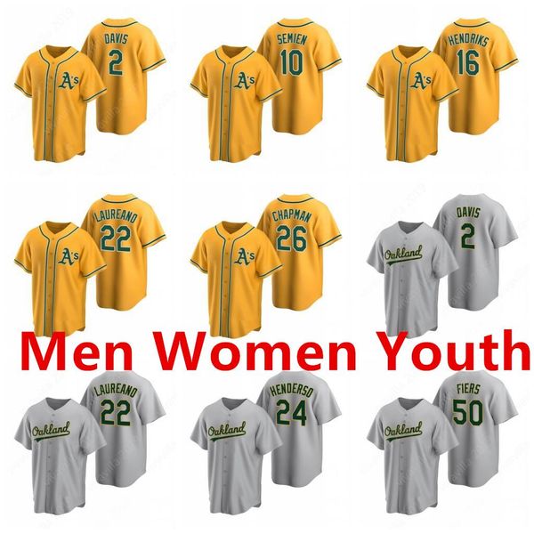 

атлетика рамон laureano джерси 2020 oakland matt chapman 2 khris дэвис лиам хендрикс маркус semien рики хендерсон майк фирс макгвайр gold, Blue;black