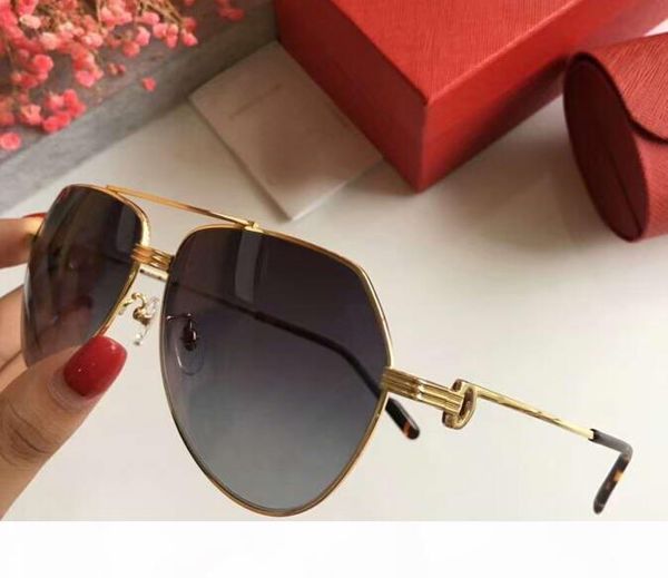 

vintage santos gold pilot sunglasses gold grey shaded mens designer sun glasses occhiali da sole new with box, White;black