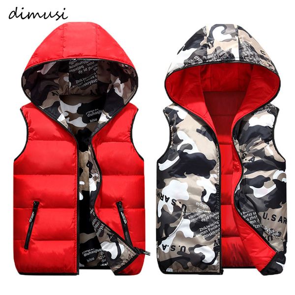 

dimusi mens jacket sleeveless vest winter male double-wear cotton-padded hooded vest coats men thick warm waistcoats clothing, Black;brown