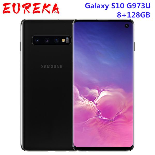 Samsung Galaxy S10 G973U Orijinal Kilitli Cep Telefonu Snapdragon 855 Sekiz Çekirdeği 6.1 