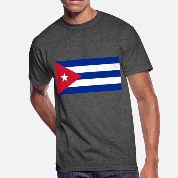 

cuba t shirt men custom short sleeve crew neck formal gift breathable summer slim shirt