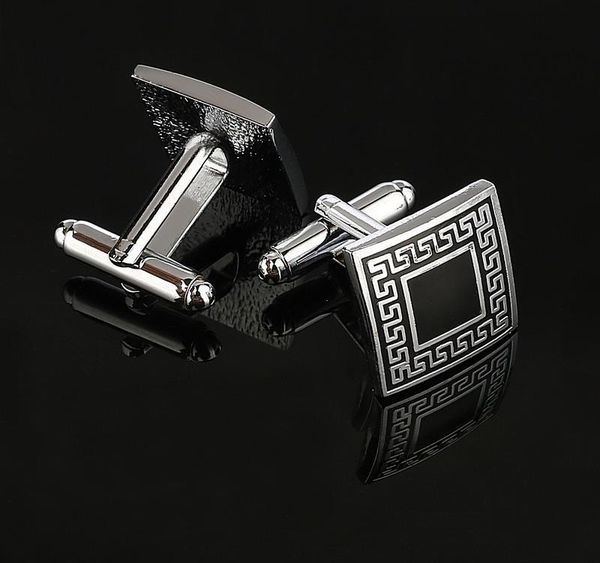 

zoshi luxury laser pattern gemelos shirt cufflinks for mens brand cuff buttons cuff links abotoaduras06, Silver
