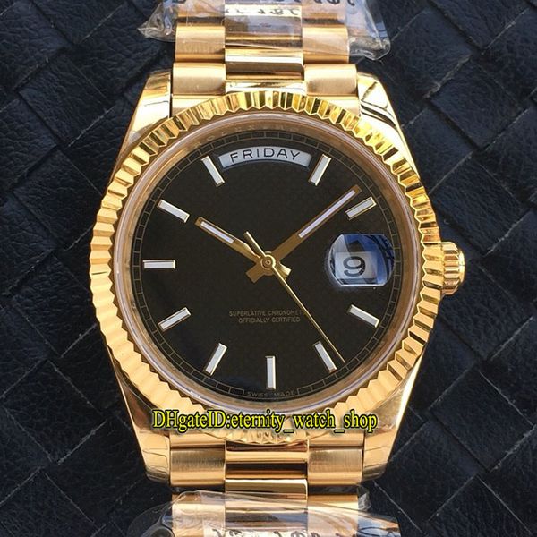 

v2 upgrade version ewf daydate 40mm 228238 228239 cal.3255 automatic 228348 mens watch black dial 18k gold case jubilie strap sport watches, Slivery;brown