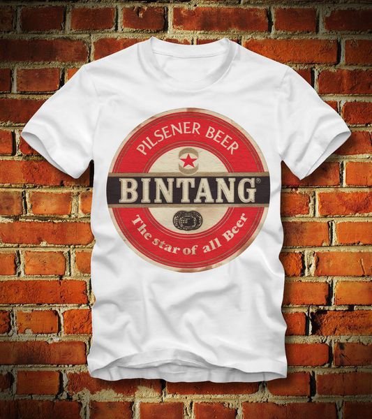 

2019 new summer tee shirt funny t shirt funny beer pilsener indonesia jakarta national retro look custom t-shirt