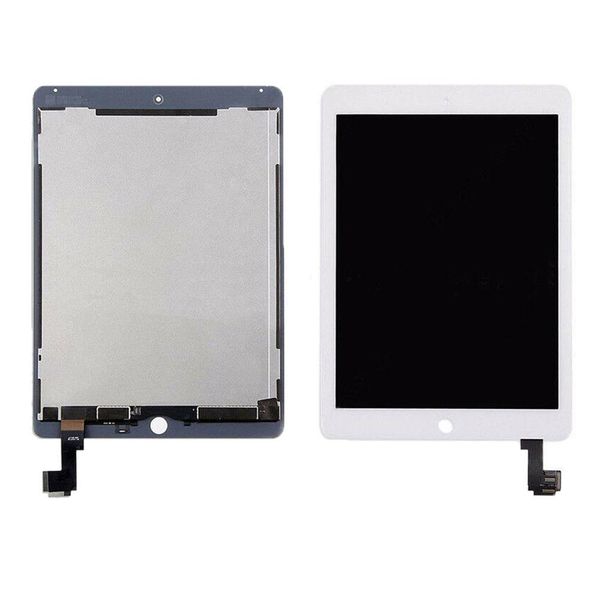 

cgjxs10pcs new original for ipad air 2 for ipad 6 a1567 a1566 lcd display touch screen digitizer assembly white &black adhesive