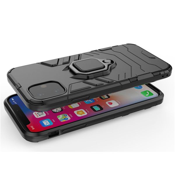 

для iphone 11 11pro 11pro макс case доспех магнитный кронштейн крышки кольцо пряжки anti-падения shell обложка телефон для huawei