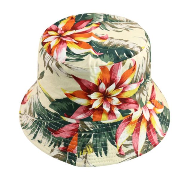 

women hat mens hombre new fisherman bandana leaves foxmother flower gorra tropical summer reversible fashion fishing caps dpqml garden2010, Black;white
