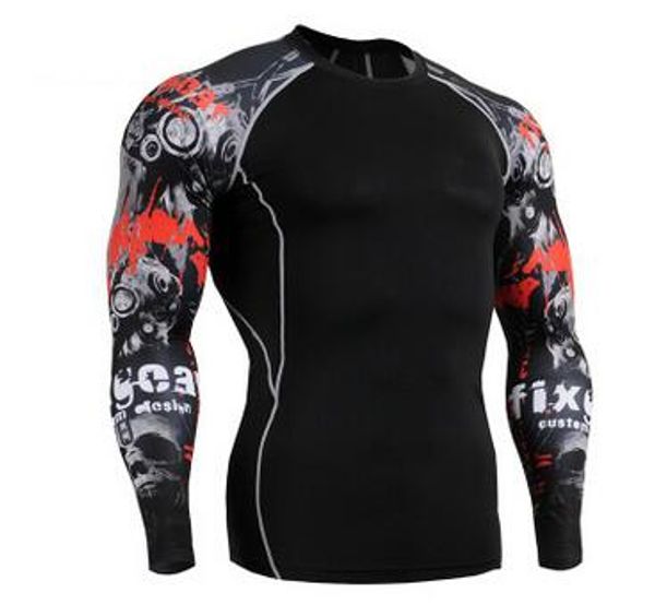 

2020 breathable quick dry men slim yoga short t shirt elastic running t-shirt training fitness clothes cycling shirts s/xxl, Black;blue