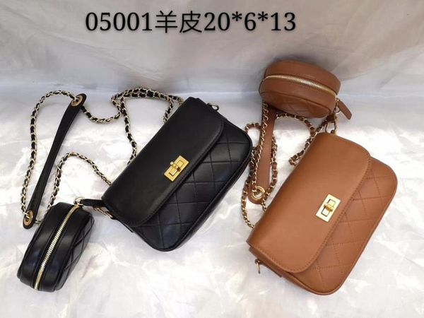 

the new style genuine leather sheepskin women one shoulder bag crossbody bag composite sweet wind mini cute