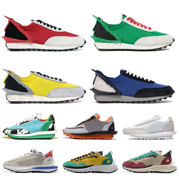 

selling women mens undercover daybreak running shoes university red gold green blue ldv waffle chunky dunky nylon white sneakers trainer