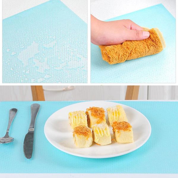 

wholesale 4pcs/set 45*30cm cut antifouling refrigerator cabinet mat waterproof cleanable insulation pad moisture proof eva mats dh01019 t03