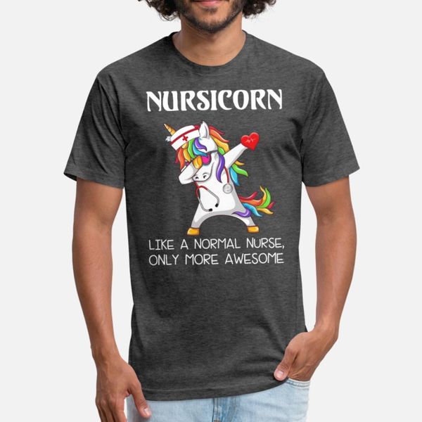 

dabbing unicorn nursicorn like a normal nurse t shirt men printing short sleeve euro size s-3xl unique cute building spring autumn shirt