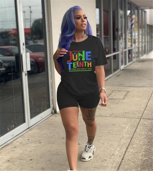 

crew neck two piece set sport loose short sleeve ladies designer womens tracksuits letter print set fashion, Gray