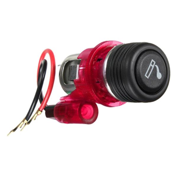 

12v cigarette lighter socket, red, universal for car truck