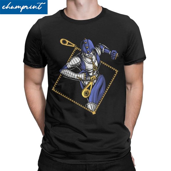 

men sticky fingers t shirt jojos bizarre adventure anime jjba manga 100% cotton clothes vintage round neck tees 6xl t-shirt