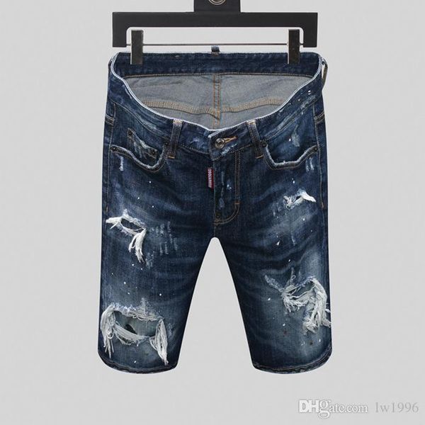 

20ss new men's designer jeans distressed zipper hole men jeans casual jeans men skinny biker pants blue m368977889