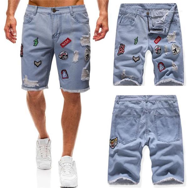 

designer summer shorts homme скейтборд шорты мужские джинсовые шорты с вышивкой повседневный blue hole сыпучие, White;black