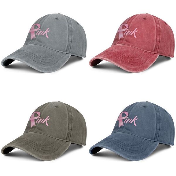 

men women pink ribbon breast cancer fashion denim baseball cap cool washed dad hat adjustable vintage ball save 2nd base cancer.jpg, Blue;gray