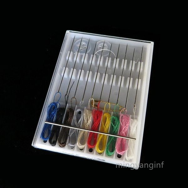 

путешествия карманный 10шт pre-каскадный швейный набор | ассорти цветов pre резьбовые иглы kit путешествия швейный набор одежды repairing ki