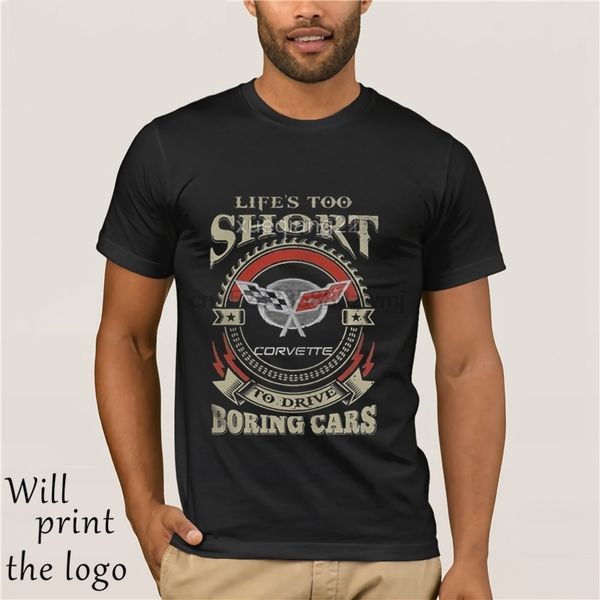 

t shirt divertente la vita a troppo breve corvette c5 tshirt uomini tee