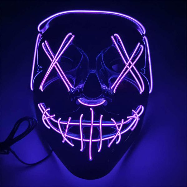 2020 CRESTECH Halloween Mask LED Light Up Party Masks The Purge ...