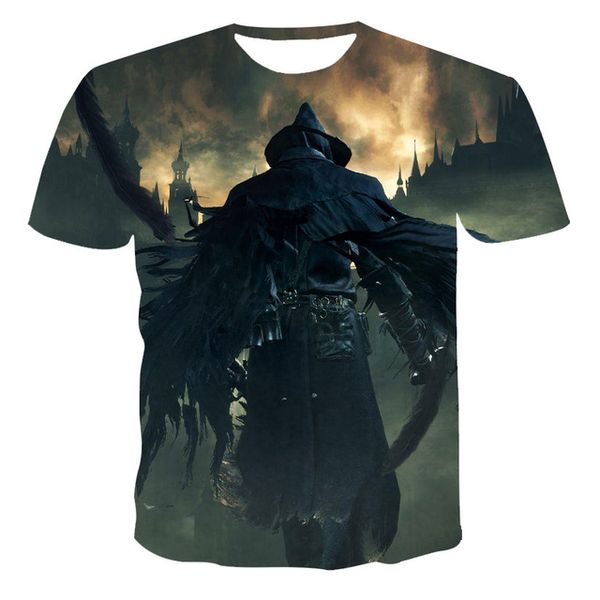 

new bloody lady maria dark anime horror game 3d men 3d print shirts plus size horror aesthetic men clothing
