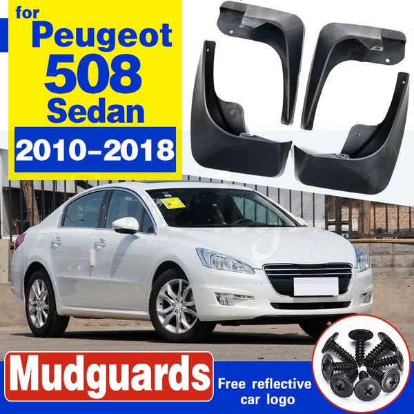 

mudflaps splash guards mud flap onwards mudguard fender car mud flaps 4pcs/set for peugeot 508 sedan 508sw 20110-2018