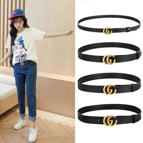 

L15364Luxury high-quality designer belt fashion men and women gold buckle black belt. 2.0,3.0,3.4,3.8 cm wide. 90-125 cm long.